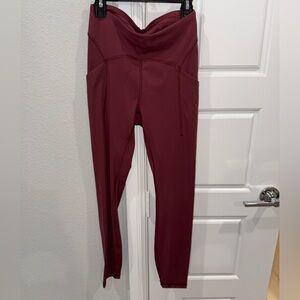 Lululemon maroon leggings size 4